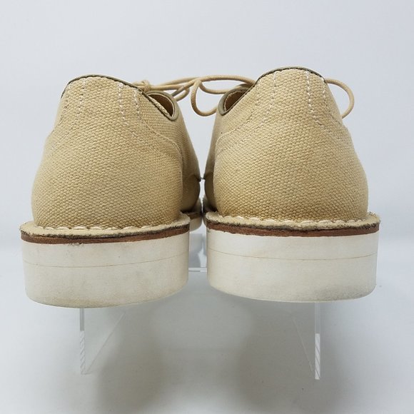 John Varvatos shoes tan canvas lace‎ up oxford 8M main image 6